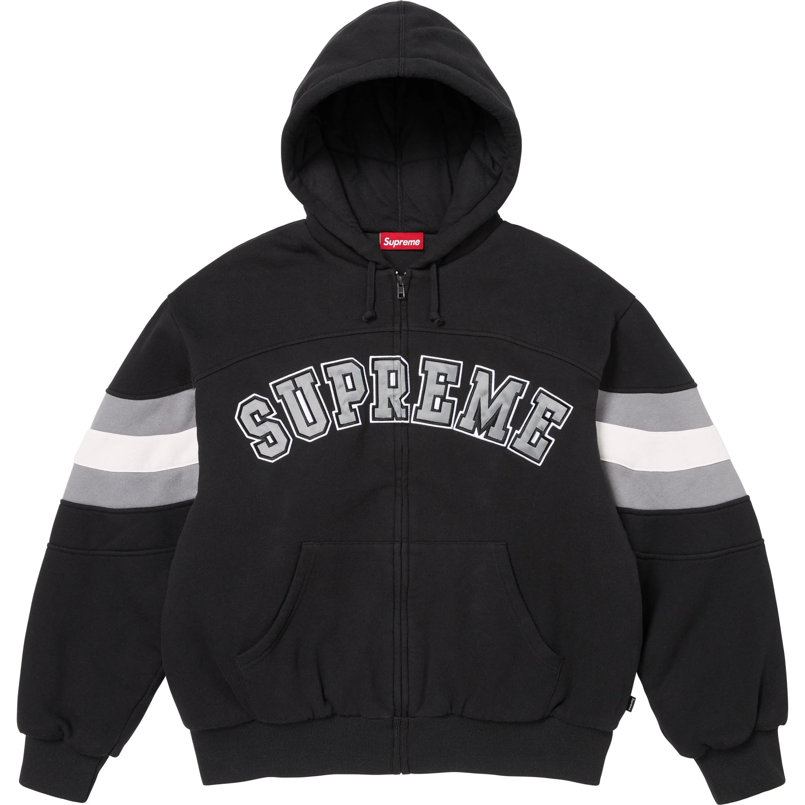 Filled Zip Up Hooded Sweatshirt view 6